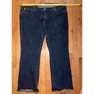 Levis 415 Classic Bootcut Jeans Dark Wash Blue Denim Womens Plus Size 24W T46-25